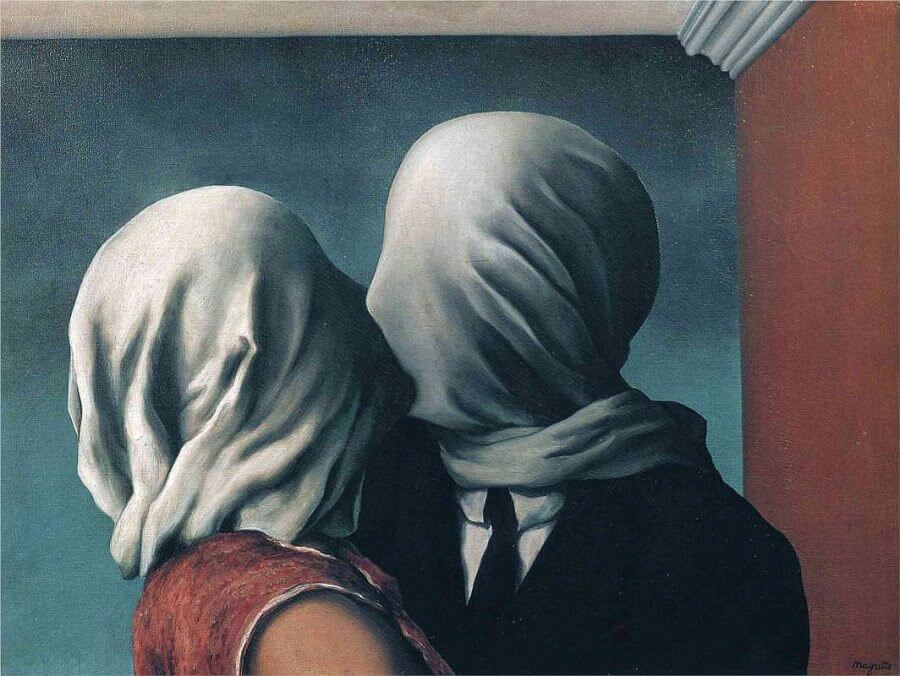 The Lovers II, 1928 by Rene Magritte